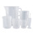 消毒液量杯 塑料刻度杯   消毒液量杯耐用加 量杯六件套(无盖)
