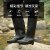 标燕  水鞋 D-SIMUM 成人防滑男士水鞋劳保防水男鞋套鞋雨靴雨鞋 50双起订 黑色 40-46