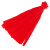 赫思迪格 水果网袋网兜 尼龙塑料小网眼袋 70cm 红色加厚100个 HGJ-1134