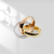 卡地亚（Cartier）Trinity中号款 标致字母LogoK金戒指结婚对戒婚戒男女情侣款 银色.金色.玫瑰金 B4052700 44mm