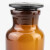 海斯迪克 玻璃广口试剂瓶 加厚密封磨砂大口样品瓶 透明125ml