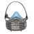 思创科技 ST-1060A 双边硅胶防尘面罩口罩防细微颗粒物打磨电焊工业粉尘半面具 1套装