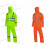 安大叔D763/C890反光雨衣裤套装3M视觉丽材料髙警示PVC防水涂层布 荧光黄 L
