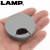 LAMP蓝普装饰收纳盒桌线孔盖穿线孔盖孔洞设备盖45/55孔 55mm孔用白色