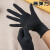手套发型师专用黑色乳胶耐磨烫染发工作洗头薄款高弹性 自己包装手套一双 薄款剪发手套 S
