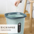 时尚压圈垃圾桶厨房卫生间分类垃圾篓简约莫兰迪大号纸篓9L 颜色随机 25.5*28*17.5cm