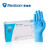 麦迪康（Medicom）一次性丁腈手套1175C 防滑无粉橡胶劳保手套 (100只/盒) 蓝色 M码