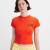 李维斯（Levi's）女士紧身短款T恤 Gold Tab 时尚户外运动休闲透气吸汗短袖上衣 Albion Audubon Signal Red XS