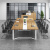 简约会议桌椅组合大小型多人洽谈长条桌子工作台办公室会议室定制 2.4*1.2m(适合8人)