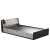 动蚁单人床成人1.2米家用小户型软靠背榻榻床收纳储物床房定制床 单储物床 (铁灰色) 1000*1900 x 组装式