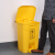 科力邦（Kelibang） 医疗垃圾桶 垃圾箱卫生桶商用有盖垃圾桶废物回收箱翻盖45升 KB1010-2 黄色脚踏款