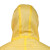 易美丽诺 LSL0143 一次性连体防护服工业隔离衣加厚无纺布防尘防水防护服 黄颜色（XL）
