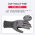 代尔塔202011防切割手套 PU涂层TAEKI防割纤维透气劳保手套灰色8码一副装