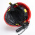 抢险救援头盔 17款统型ABS 消防应急救援帽 防砸耐冲击 防火地震 红色头盔+灯架+手电