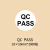 ce QCPASS UKCA工号圆形质检产品合格证不干胶标签贴纸编号序号贴 10mm2000贴 【QC PASS】