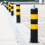 精选好品钢管警示柱 加厚反光防撞柱 禁止通行固定路桩 分道隔离 75cm红白加厚款