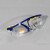 护目镜防眼镜防风沙安全透明飞溅定制劳保工作护目镜防护眼镜 加强黄蓝边眼镜