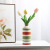 墨斗鱼陶瓷花瓶欧式ins风摆件电视柜家居装饰品鲜花插花器红绿系列