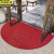 京洲实邦 酒店门口入户地垫防滑半圆条纹地毯 定制款酒红色JZSB-2803