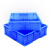 奕澜 零件盒分隔箱  加厚大4格355*355*110货架物料盒 五金工具收纳箱 螺丝盒 塑料分格箱 YL-CU-10-1