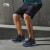 李宁运动裤男子2022训练系列夏季健身运动短裤AKSS563 标准黑匹印-1 XL