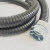 零售国标包塑金属软管白色电线套管蛇皮护线管穿线波纹管16 20 25 国标普通款25 40米 黑色 23*26.