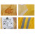 代尔塔407007连体雨衣PVC涂层带反光条 长款风衣式工作劳保 407005黄色 XXL