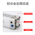 SE气动标准气缸DNC63/80/100/125-25*50x75x150x175x200 黄铜常开 AC220V 三通 6分/25mm