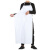 沸耐笙 FNS-25093 PVC防水围裙防油耐酸碱 白色20丝120*80围裙+套袖 1件