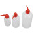 玛仕福 塑料洗瓶 冲洗瓶冲洗壶 实验室洗瓶弯头塑料挤瓶吹气瓶 红头 250ml(1个)