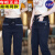 NASA WASSUP夏季工装裤男士加肥大码宽松休闲裤青年多口袋直筒长裤子棉大码 GBI#8026灰色【直筒】1件 28【80-100斤】