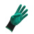 海斯迪克 乳胶发泡手套 防滑劳保尼龙浸胶浸塑涂掌塑胶手套HKsq-484 绿色12双 