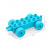 汽车积木大颗粒儿童拼装玩具兼容乐高轮胎配件火车车底车轮小定制 水蓝车底 5只装