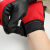 电工绝缘手套 防触电 220v 橡胶手套低压加厚工业 黑色 L