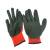 安迪手套 乳胶浸胶涤纶劳保手套 工作手套 掌浸起皱 防滑 耐磨 红色 L 实用装(12双)