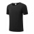 海斯迪克 企业定制短袖工作服 60支棉T恤文化衫广告衫团队服志愿者服 黑色 2XL码 