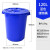中典120L水桶带轮带盖塑料水桶大号家庭加厚圆桶垃圾120升收纳桶