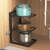 爱仕达（ASD）锅架厨房家用多功能放锅架子台面下水槽橱柜内多层锅具收纳置物架 3层单边款