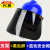 安全帽切割打磨防护面罩电焊防护罩全脸轻便防尘焊工面具透明工业 蓝安全帽+支架+PC加厚黑色屏