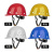 安全帽电焊面屏防护罩焊帽切割打磨透明防飞溅烧焊工面罩头戴式 颜色绿色 铝支架+罩片