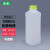 加厚塑料方瓶500ml-1000ml 实验室试剂瓶 塑料瓶化工瓶样品瓶 1000ml-半透明-黄绿盖