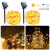 加达斯铜线闪烁灯串户外防水景观装饰别墅阳台花园 太阳能彩光12米 100LED8模式(10套)