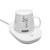 窑百绅猴暖暖杯加热杯垫电热55度保温水杯牛奶自动恒温宝底座智能板 粉色(USB带数显)单杯垫