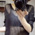 索涉（SUOSHE）镂空针织衫女楼搂空控套头罩网衫早秋新款女装镂空针织衫女套头中 黑色 XL（130-150斤