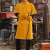 中固牛皮电焊服焊工防烫阻燃耐高温皮衣氩弧焊焊接 棕色长款低领短袖105CM XL