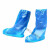 千井一次性鞋套防水雨天加厚长筒养殖场靴套防滑户外漂流耐磨塑料脚套 长筒(蓝色)10只