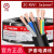 花城广州珠江电缆 ZC-RVV 5×1平方 双皮软线黑色保护套100米/卷