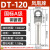 凤凰 DT120-A级镀锡-10只装 DT铜接线端子接头线耳堵油铜鼻子定制