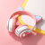 OXLL蓝牙耳机新款STN-28T猫耳朵可爱潮流太空舱头戴式无线 粉色