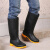 制耐（ZHINAI） 长筒雨靴男士雨鞋劳保鞋耐磨套鞋防寒水鞋保暖塑胶雨靴 YX210144